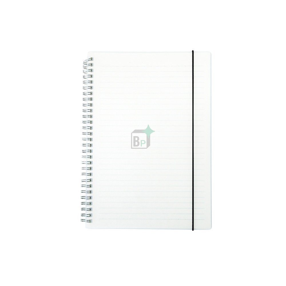 Caderno B5 Plástico Transparente Personalizado